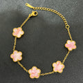 Pearl flower bracelet