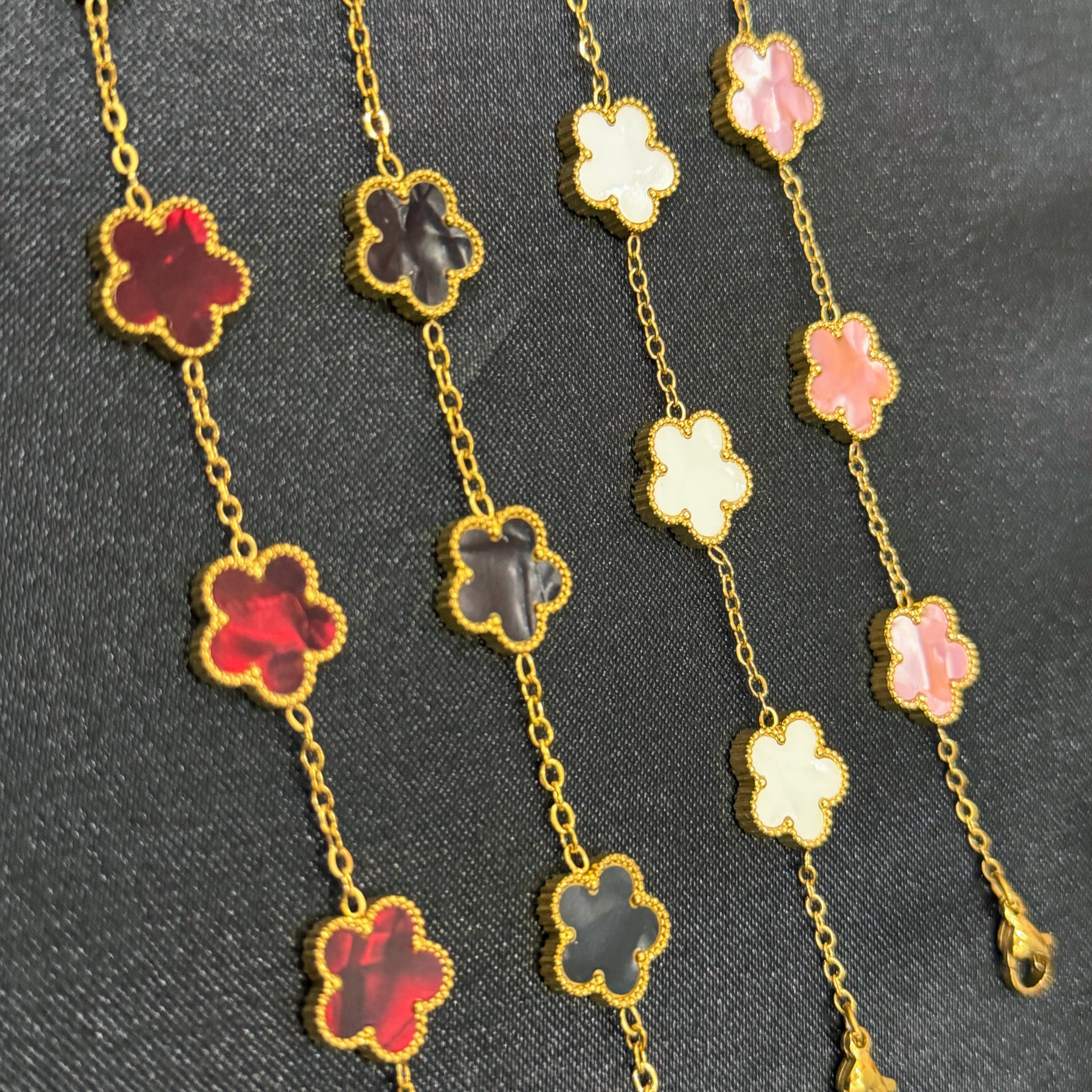 Pearl flower bracelet