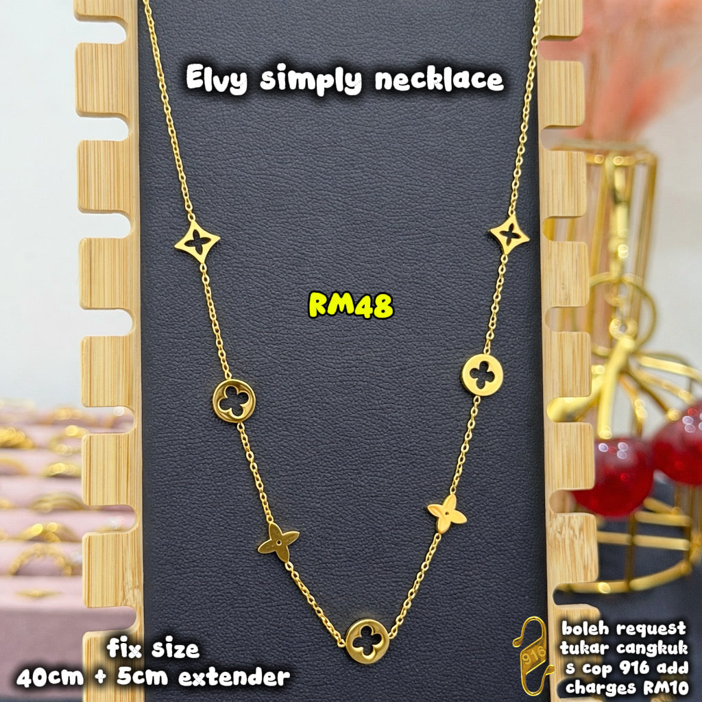 Elvi simply necklace